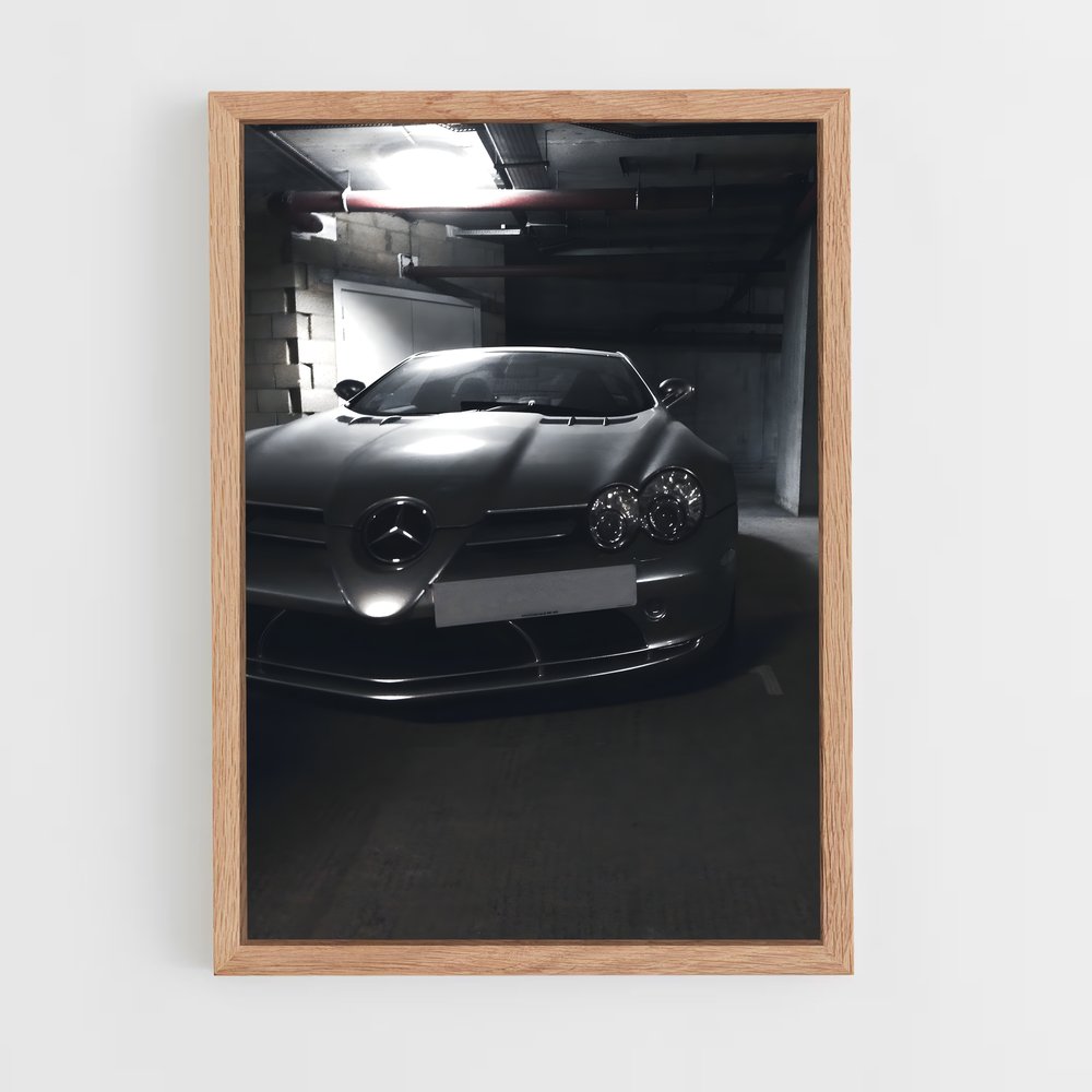 Poster Noir de Performance – affiche Mercedes (vue 4)